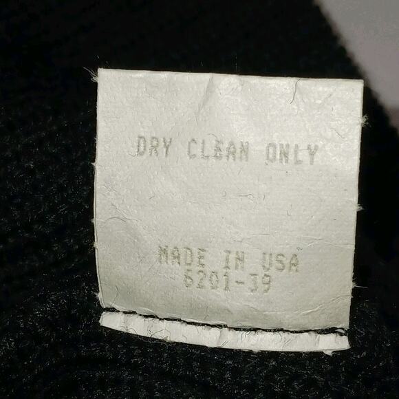 VTG Nils Ski Sweater Black Purple Fair Isle Wool Blend Large EUC - Picture 6 of 8